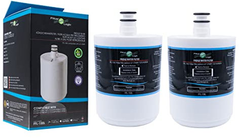 FilterLogic FFL-150L | 2x Filtro de agua compatible con LG ADQ72910901, GEN11042F-08, GEN11042FR-08, 5231JA2002A, LT500P Premium Filter Cartucho filtrado interno para frigorífico americano