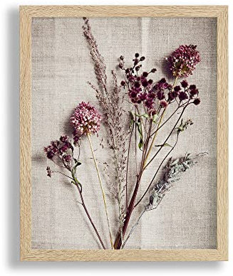 VO design Finn Premium Bilderrahmen Posterrahmen 40x120 cm Sonoma Eiche Dekor 120x40 cm mit weisser Rückwand und klarem Acrylglas