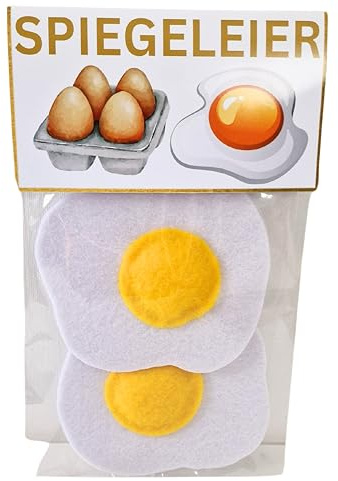 Handgemacht Filz Spiegeleier Kinderküche Filz Eier Filz Lebensmittel Spielzeug Lebensmittel Zubehör für Spielküche Zubehör für Kaufladen Spielzeug Essen Kinder Kochen Lebensmittel Spielsachen