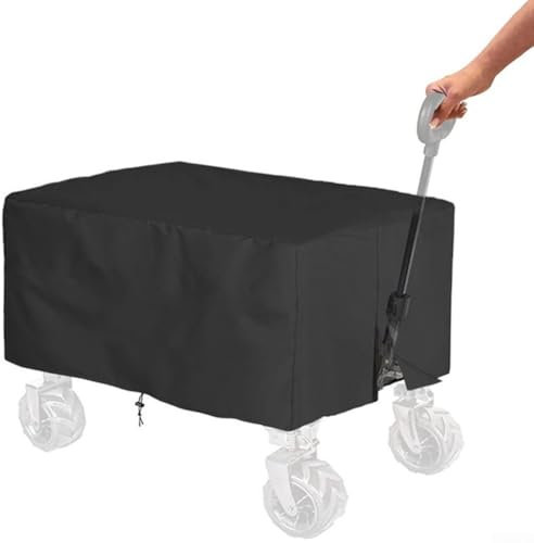 RANRAO Camping Trolley Abdeckung Wasserdicht Staubdicht Trolley Regenschutz für Schubkarre Faltbarer Picknickwagen (137 * 56 * 61cm)