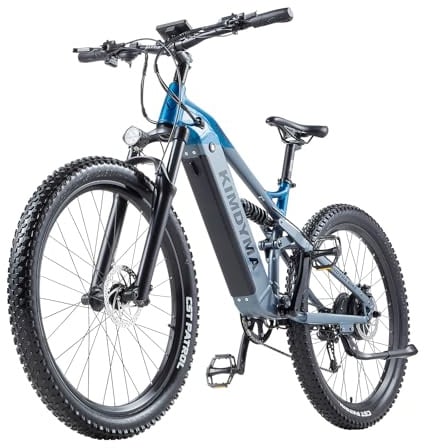 BURCHDA E Bike für Herren Damen 27.5x2.8 Zoll Elektrofahrrad mit 48V 20Ah