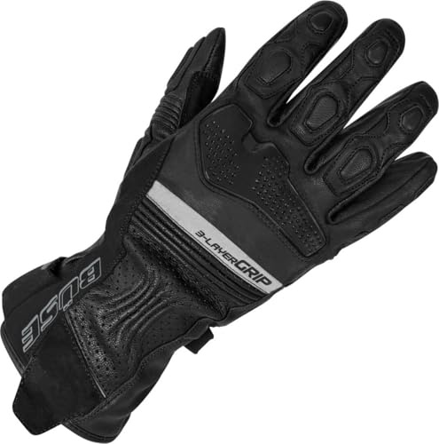 Büse Travel Master wasserdichte Motorrad Handschuhe, schwarz, 14