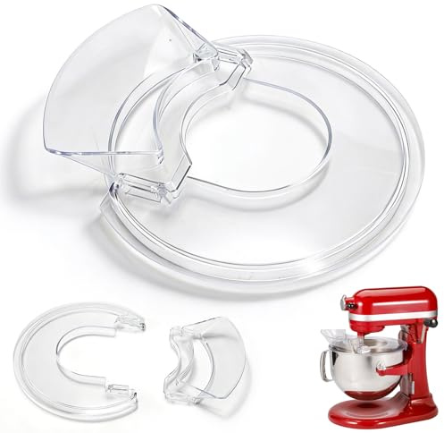 Spritzschutz für Kitchen Aid Mixer 4.5-5 QT -Klarer Ersatz Spritzschutz Zubehör für Kitchen Aid Artisan Standmixer | Perfekt für Edelstahlschüssel (Nur Spritzschutz)