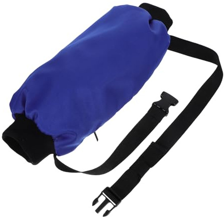 Alipis Football Hand Warmer Pouch with Zipper, Thermal Sports Hand Muff for Youth and Adults, Blue Cold Weather Quarterback Waist Pouch Suitable for Football, Hiking, Outdoor Winter