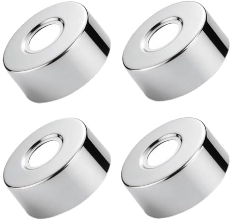 JOVYTH 4 Pièces Rosace Mitigeur Douche Acier Inoxydable (3/4) Ø 27 mm x Ø 66 mm x hauteur 30 mm, Rosace Robinet Intérieur, Garniture Pour Robinet De Douche Et Robinets Muraux D'eau Chaude