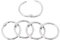 20PCS aufklappbare Segment Ringe, 3 Größen Metall Klappring Buch Binder Split Schlüsselanhänger Album Sammelalbum Loose Leaf Clip(30mm)