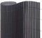 Ventanara® Sichtschutzmatte PVC Sichtschutzzaun Sichtschutz Windschutz für Garten Balkon Terrasse (80 x 400 cm, Grau)