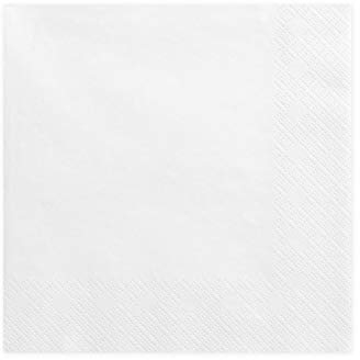 Dreilagige Servietten, weiß, 33x33cm (1 VPE / 20 Stk.)