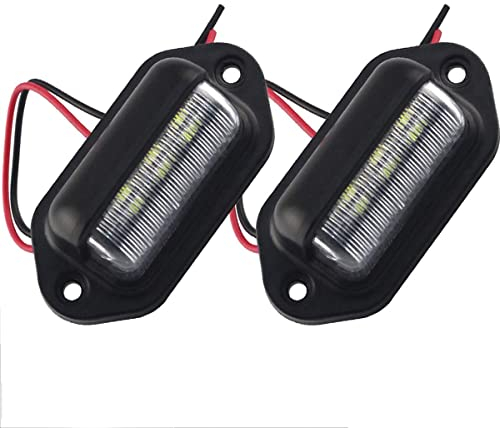2 Stücke LED Nummernschild Tag Licht Universal 6 SMD2835 Komfort Courtesy Tür Schritt Lampe Licht für Anhänger RV Lkw