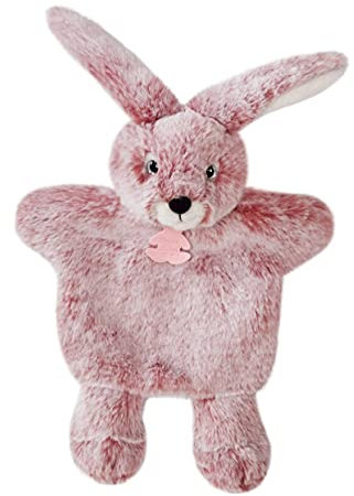 Histoire d'Ours - Doudou Marionnette - Doudou Lapin - 25 cm - Rose - Cadeau Naissance - Sweety Mousse Marionnettes - Fidèles Compagnons - HO3081