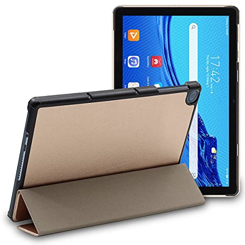 ebestStar - Funda para Huawei MatePad T 10, T 10S, Carcasa Capa, Slim Case Protectora, Tapa Magnetica Cuero PU, Dorado