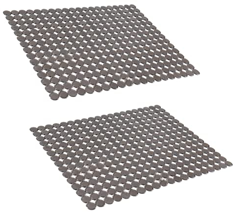 OTHWAY 2 alfombrillas para fregadero de cocina, protector de PVC para fregadero de acero inoxidable/porcelana, 40 x 30 cm