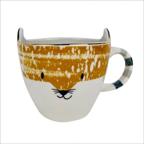 Taza con animal en el interior Linda taza de café de cerámica con forma de perro y gato personalizada, divertida y novedosa taza de regalo mujeres, niños, cumpleaños,San Valentín