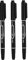 3pcs Tattoo Marker Stift wasserdichtes Hautmarkierungsstift Fein Point Body Tinte Stift Schwarz schwarz