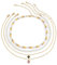 Banemi Kette Layered, Frauen Halskette 4-Layered Herzperle Choker für Frauen Frau Freundin
