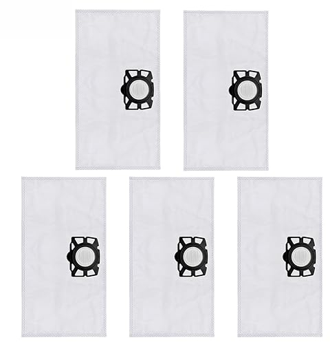 Paquete de 5 Bolsas de Filtro de Forro Polar compatibles con Robot Aspirador para Karcher KFI357 KA40 WD2 Plus WD3 WD3s SE4001 SE4002 Alternativa a 2.863-314.0
