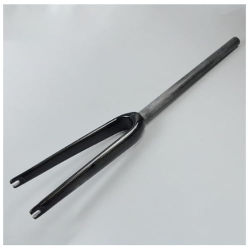 HIMALO Carbon Folding Bike Rigid Fork 14/16/18/20/22 Inch BMX Fork 28.6mm Straight Steerer Tube Threadless C Brake Front Fork Lightweight QR 9x74mm (Color : Glossy, Size : 16'')