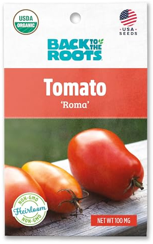 Back to The Roots 100% Organic Seed Packet - Tomato 'Roma' 140mg