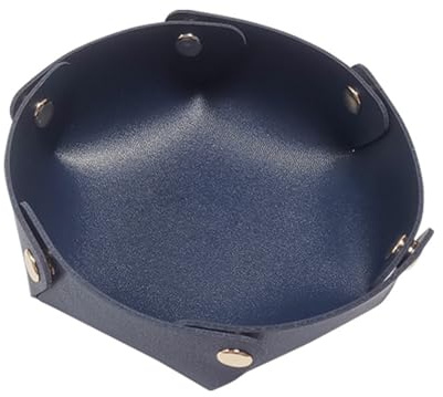 lesulety Plateaux à Bijoux Plateau Decoratif Plateau Rond Decoration Maison Petit Plateau Vide Poche Vide Poche Design Coupelle Decorative Vide Poche Homme,Bleu