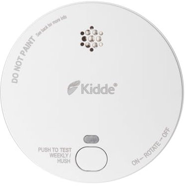 Kidde 2030DSR Optical Smoke Alarm with 9V Replaceable Battery (Included) – 10 Year Sensor Life