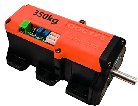 350kg High Torque RC Servo, 2 in 1 Servo und Motor 16V~24V High Voltage Full Metal Gear Digital Servo（Control Angle 360°）