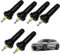 Funworth 6 Stück Rdks Reifen Sensoren, Universal Gummiventil Ersatz Schrader 5033, Reifendrucksensor Ventilstämme Reifendruckkontrollsystem TPMS/RDKS Ventilschaft Ventileinsätze für Auto