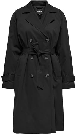 ONLY Onlorchid Life Quilt Long Trenchcoat Otw Trench Donna