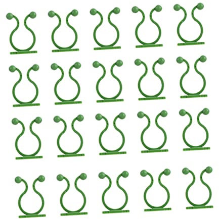 TINEASUR Pflanzen Kletterwand Befestigungsclips Für Kletterpflanzen Wand Haken Zum Fixieren Von Pflanzenranken Grüne Kleine Größe Ideal Für Pflanzenstütze Und Kontrolle