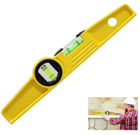Magnetic Spirit Level 25cm/10 Inch, Scaffold Level with LCD Screen, Rare Earth Magnetic Aluminium Tool, High Precision 0.5mm/m Scaffolders Levels for Welding Steel Frames and Metal Structures