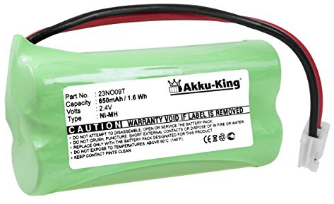 Akku kompatibel mit Audioline CDL970, CDL971, Alcatel Versatis 50, 350, Binatone Big Button Combo, DP380F - ersetzt 921693-BP, H-AAA500BX2-CT- NI-MH 650mAh