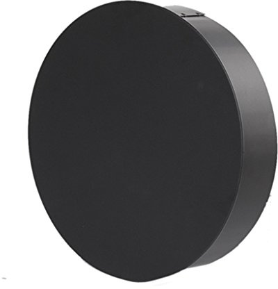 Ø 130mm - Ofenrohr Blindkappe schwarz - 0,6 mm ST-12 Stahlblech - Senotherm-Beschichtung - rußbeständig - frost- und tauwasserbeständig - erfüllt DIN Norm 1856-2