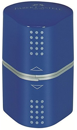 Faber-Castell Bleistiftspitzer Grip, Blau, Kunststoff, Manual