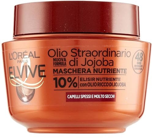 L'Oréal Paris Elvive Mascarilla Nutritiva, Aceite de jojoba, 300 ml