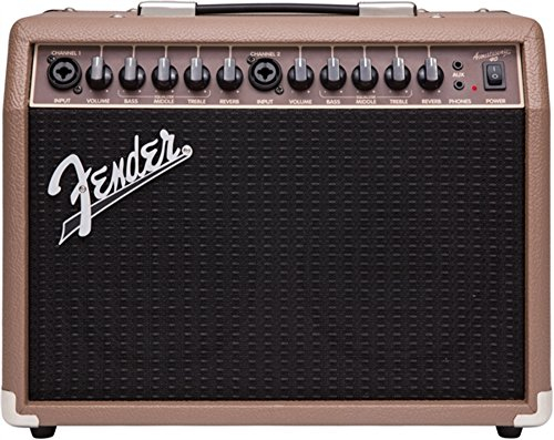 Fender Acoustasonic 40 230 V UK, Combo Amplificatore 40 W, per Chitarre Elettroacustiche e Microfoni, Marrone/Nero