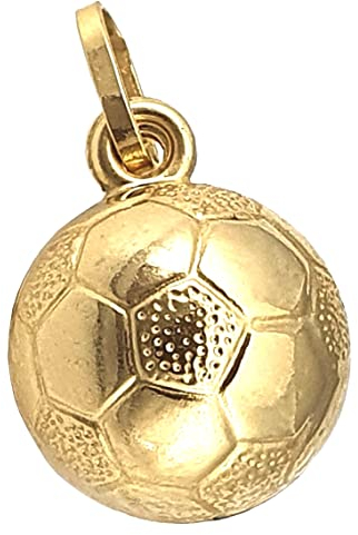 Anhänger Fußball in Gold 333 WM Ball 8 Karat Gelbgold Unisex