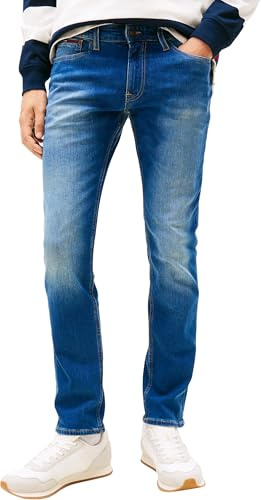 Tommy Jeans Herren Jeans Hose Scanton Slim Stretch, Blau (Wilson Mid Blue Stretch), 36W/34L