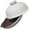 Wald - Cuocipane, Portapane in Ceramica, Argilla da forno di Alta Qualità, colore Grigio. Set Piatto e Coperchio Cupola con Scatola Regalo e Ricettario, Imballaggio con Protezione