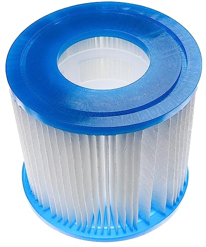 vhbw Filterkartusche Typ VII kompatibel mit Bestway Lay-Z-Spa Paris, Palm Springs Pool - Ersatzfilter Blau Weiß