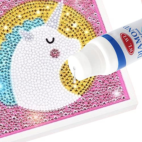 Peinture Diamant 120 ML - Scellant Dessin Diamant pour Effet Brillant et Tenue permanente, pour Loisirs créatifs