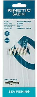 Kinetic Sabiki SilverStrike #10 Fishskin/Flash