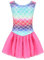 SEAUR - Turnanzug Mädchen Gymnastikanzug Ärmellos Kinder Trikot Gymnastik Klassisch Tanzen Kleidung Ballet Trikotanzug Regenbogenfisch 120-130CM