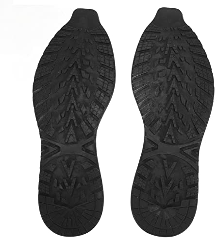 Pssopp Reparación de Suela, Reemplazo de Goma Elasticidad Cortable Resistencia al Deslizamiento (Negro)