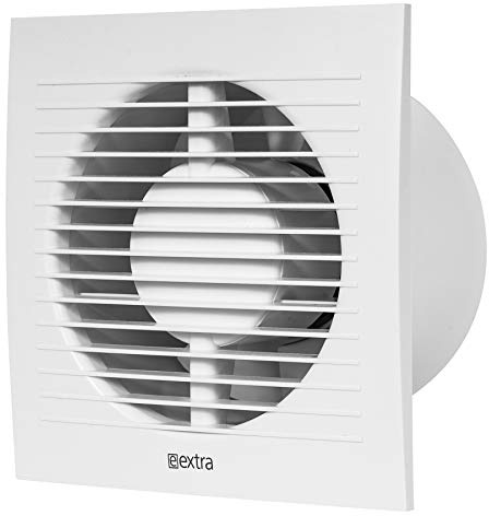 ABOUT VENT Ø 125mm Estrattore d'aria - Ventilatore a Parete Silenzioso Bianco - Ventilatore per Cucina WC Bagno