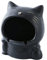 SUREK Elegant Kreative Katze Keramik großer Aschenbecher Anti-Flugasche süßer Zigarrenaschenbecher für drinnen und draußen 11 x 13 cm/ 4,3 x 5,1 in schwarz Einfach zu verwenden