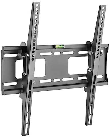 CAVO TV-Wandhalterung 32-55 Zoll für Bildschirme bis zu 50 kg, Max VESA 400 x 400 mm neigbare TV Halterung für LCD/LED/Plasma Fernseher Flach&Curved