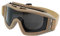 SUNGOOYUE Lunettes de Protection Contre Le Criquet du Désert, Lunettes D'extérieur Coupe-Vent et Anti-Sable avec 2 Lentilles Kaki