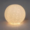formano Tischlampe Kugel Blätterzweige Porzellan weiß Durchbruch 21x18cm Leuchte E14 25W Nachttischlampe Kugellampe Wohnzimmer Schlafzimmer Tischdeko Nachtlicht Ambientebeleuchtung Stimmungslicht
