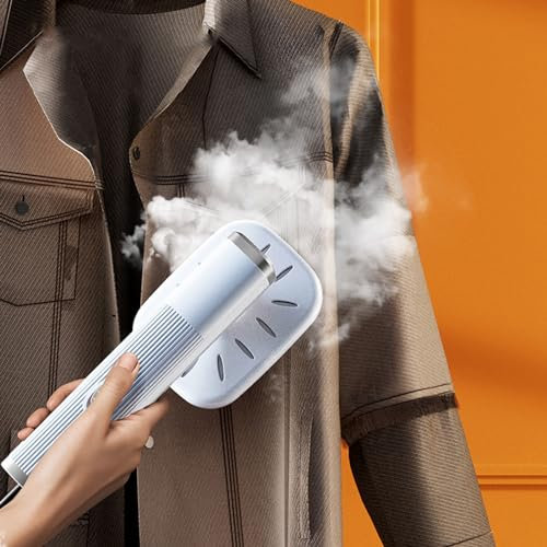 Portable Handheld Mini Ironing Machine, 180°Rotatable Handheld Steam Iron, Foldable Travel Garment Steamer, Professional Micro Steam Iron for Fabric Clothes,Good for Home and Travel