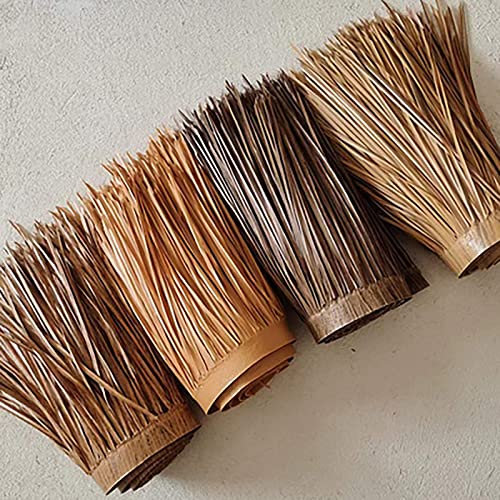 Strohdach, künstliches Stroh, PE, dekoratives falsches Stroh, Tiki-Bar-Gras für Dach, Dacheindeckung für Tiki-Bar, mexikanischer Strohläufer, Strohpaneel, Palmen-Strohrollen, 0,5 x 3 m (Größe: 0,