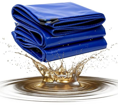 PROUH Bache Impermeable 3.5x2m, PVC Baches Exterieur, Anti-UV Bâche avec Oeillets 450g/m² pour Mobilier De Jardin, Piscine, Voiture, Camion